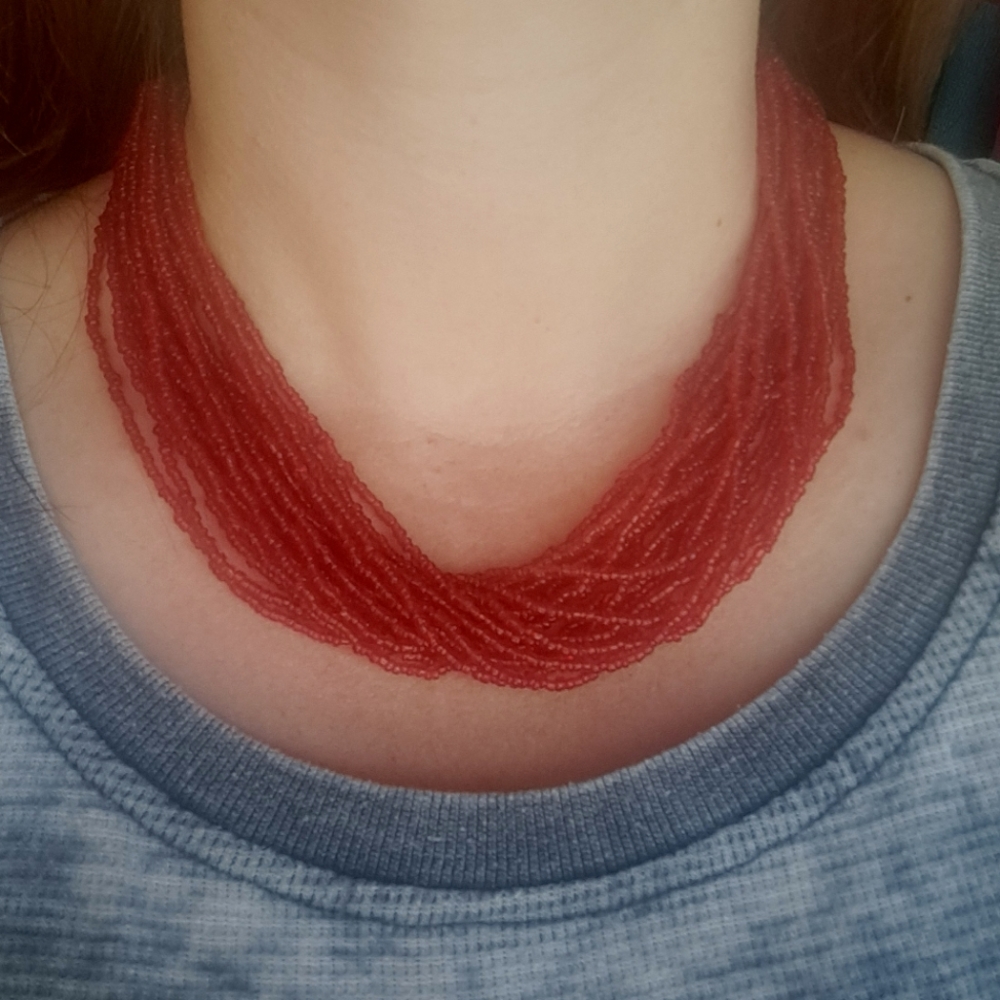 Seed bead necklace